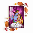 Radha Krishna in Gokul Acrylic Wall Art DECORMANTRA