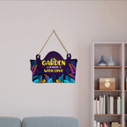 Garden Quotes Wooden Wall Hanger for Home|Office|Living Room|Gift, Wall Decoration HARSHITA CRAFTS