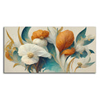 Abstract Colorful Spring Flower Texture Art Canvas Wall Painting - Harshita Craft