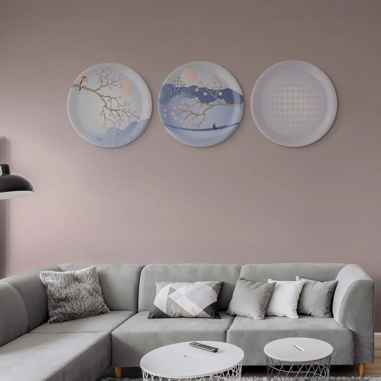 Spring-Inspired Art for Serene Spaces bird porcelain plate - Harshita Craft