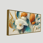 Abstract Colorful Spring Flower Texture Art Canvas Wall Painting - Harshita Craft
