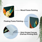 Elegant Floral Flower Artistic Art Canvas Wall Painting - Harshita Craft