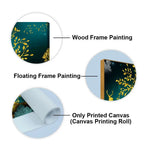 Golden Trees and Deer with Hills Premium Canvas Print Wall Painting - Harshita Craft