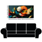 Elegant Floral Flower Artistic Art Canvas Wall Painting - Harshita Craft