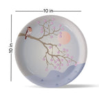 Spring-Inspired Art for Serene Spaces bird porcelain plate - Harshita Craft