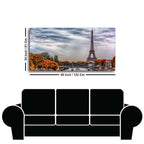 Eiffel Tower and Seine River Bedroom Wall Painting DECORMANTRA