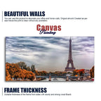 Eiffel Tower and Seine River Bedroom Wall Painting DECORMANTRA