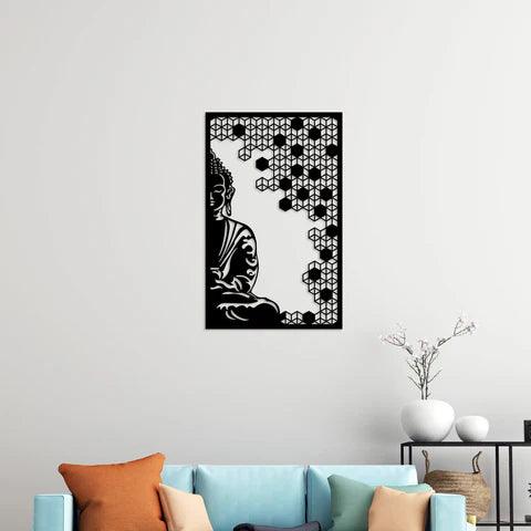Elegant Buddha Worship Style Metal Wall Art - Decor Mantra 