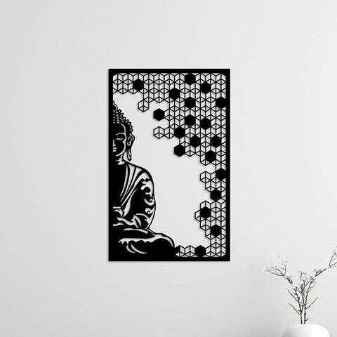 Elegant Buddha Worship Style Metal Wall Art - Decor Mantra 