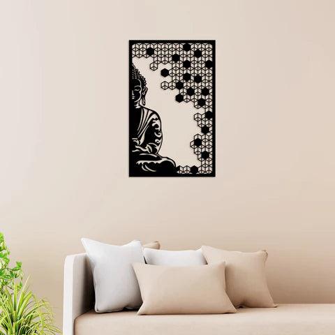 Elegant Buddha Worship Style Metal Wall Art - Decor Mantra 