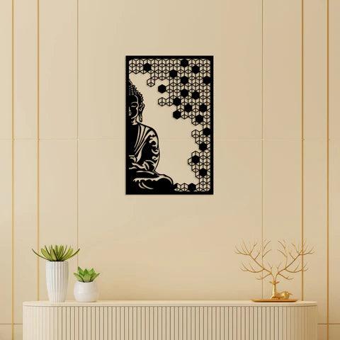 Elegant Buddha Worship Style Metal Wall Art - Decor Mantra 