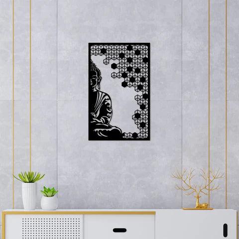 Elegant Buddha Worship Style Metal Wall Art - Decor Mantra 