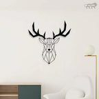 Elegant Deer Head Metal Wall Art - Decor Mantra 