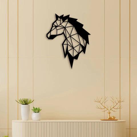 Elegant Horse Face Metal Wall Art - Decor Mantra 