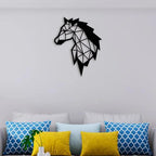 Elegant Horse Face Metal Wall Art - Decor Mantra 