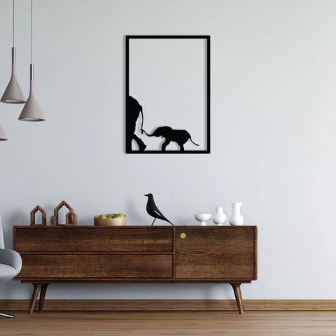 Elephant Family Metal Wall Art - Decor Mantra 