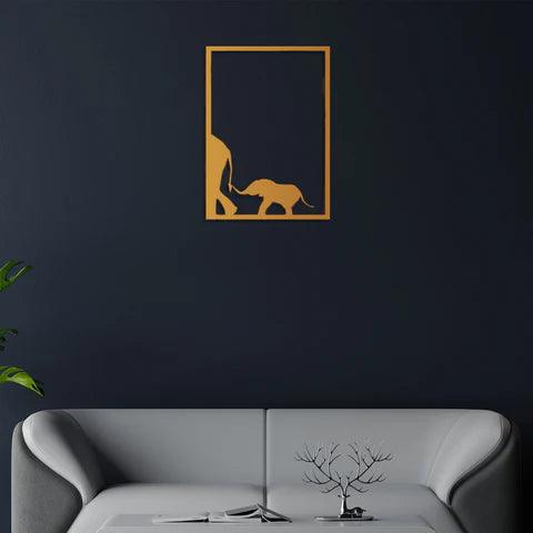 Elephant Family Metal Wall Art - Decor Mantra 