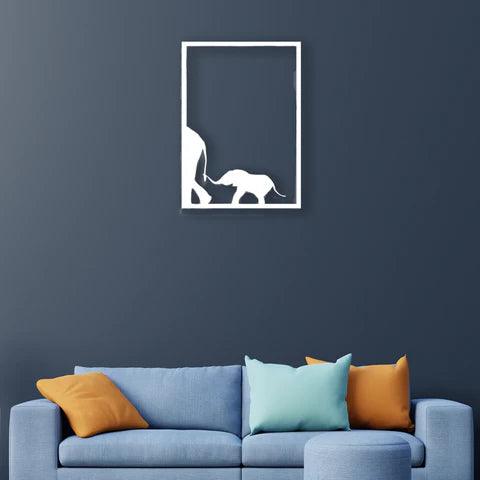 Elephant Family Metal Wall Art - Decor Mantra 