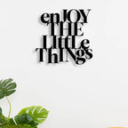 Enjoy The Little Things Metal Wall Art - Decor Mantra 