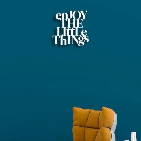 Enjoy The Little Things Metal Wall Art - Decor Mantra 