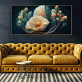 Elegant Floral Flower art Canvas Wall Painting - Harshita Craft