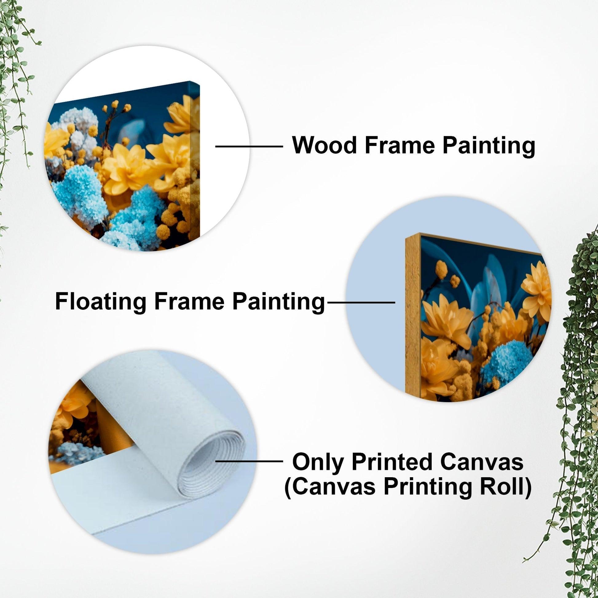 Meditating Buddha Monk Canvas Wall Painting - Decor Mantra 