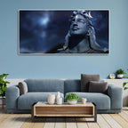 Lord Shiva with Moon on the Head Wall Painting - Decor Mantra 