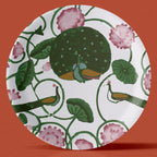 Pichwai Print Porcelain Wall Plate Set of 4 - Harshita Craft