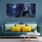 Lord Shiva with Moon on the Head Wall Painting - Decor Mantra 