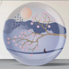 Spring-Inspired Art for Serene Spaces porcelain plate - Harshita Craft
