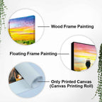 Couple Watching Sunset Paris Canvas Wall Painting Decor Mantra