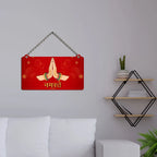 Welcome Quote Namastey Decorative Wooden Wall Hanging for House Decor - Harshita Craft