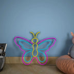 Multicolor Butterfly Design Neon LED Light DECORMANTRA