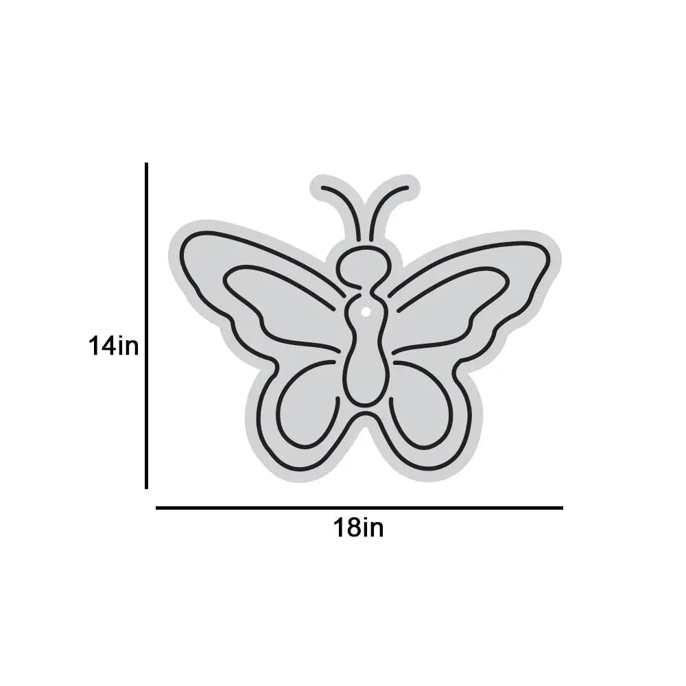 Multicolor Butterfly Design Neon LED Light DECORMANTRA