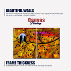 Beautiful Bird Couple on Tree Premium Bedroom Wall Painting - Decor Mantra 