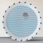 Sea-Inspired Abstract Art Collection Porcelain Wall Plate - Harshita Craft
