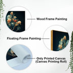 Elegant Floral Flower art Canvas Wall Painting - Harshita Craft