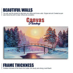Premium Wall Painting of Winter Landscape with the River Decor Mantra