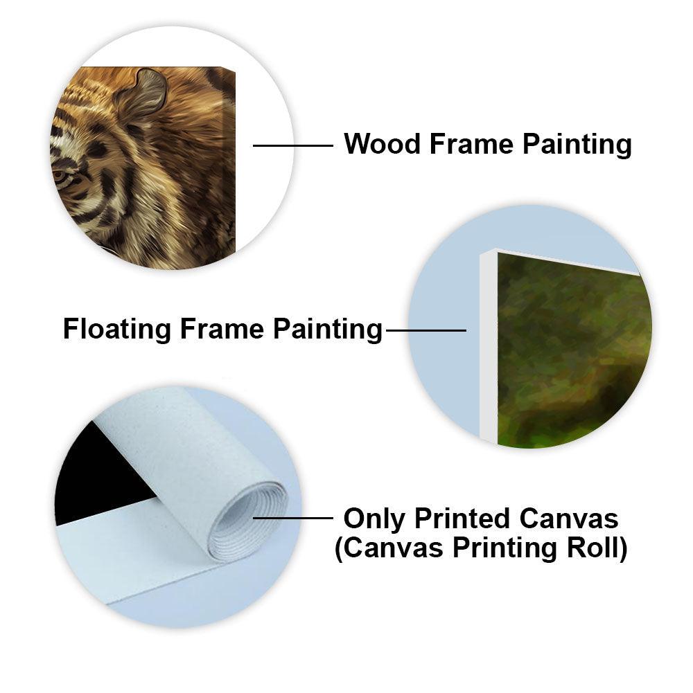 Tiger in Forest Premium Wall Painting - Decor Mantra 