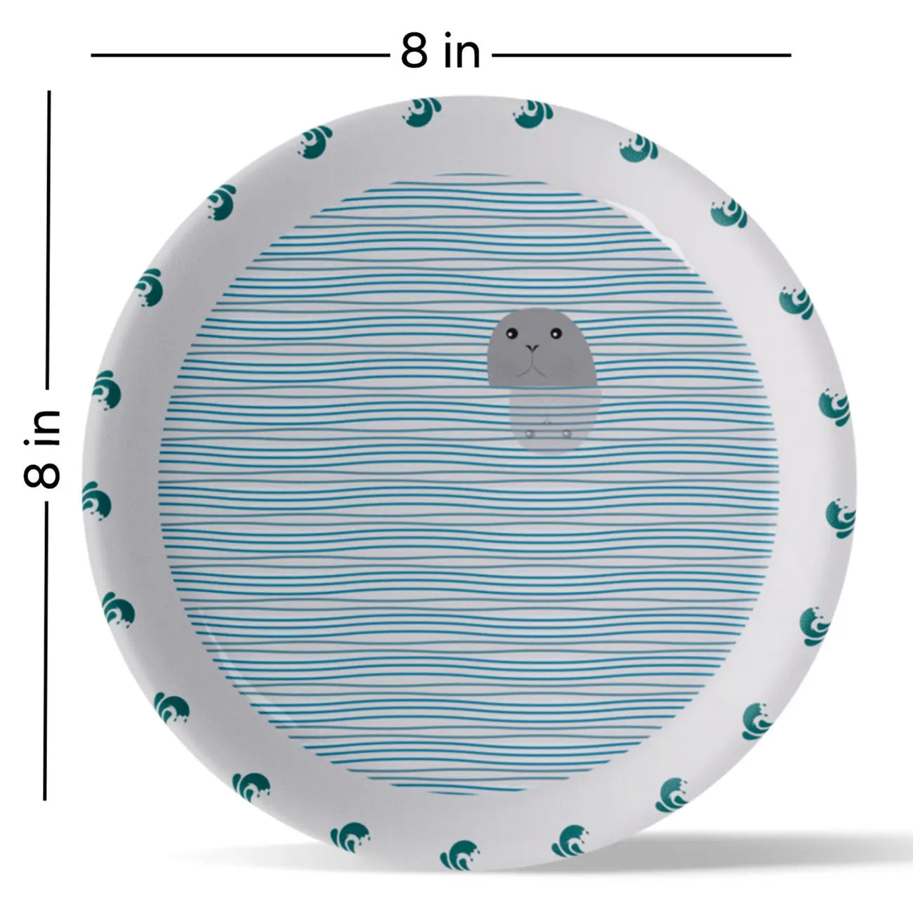 Sea-Inspired Abstract Art Collection Porcelain Wall Plate - Harshita Craft