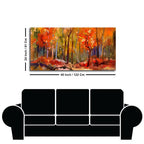Nature Wall Painting of Colorful Autumn Forest - Decor Mantra 