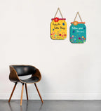 Follow Your Dreams Quote Decorative Wall Art MDF Wooden Wall Hanger for Living Room | Bedroom | Office | Gift | Wall Hanging For Home Decoration | Canvas Painting (WH_6801N), Set of 2 - Decor Mantra 