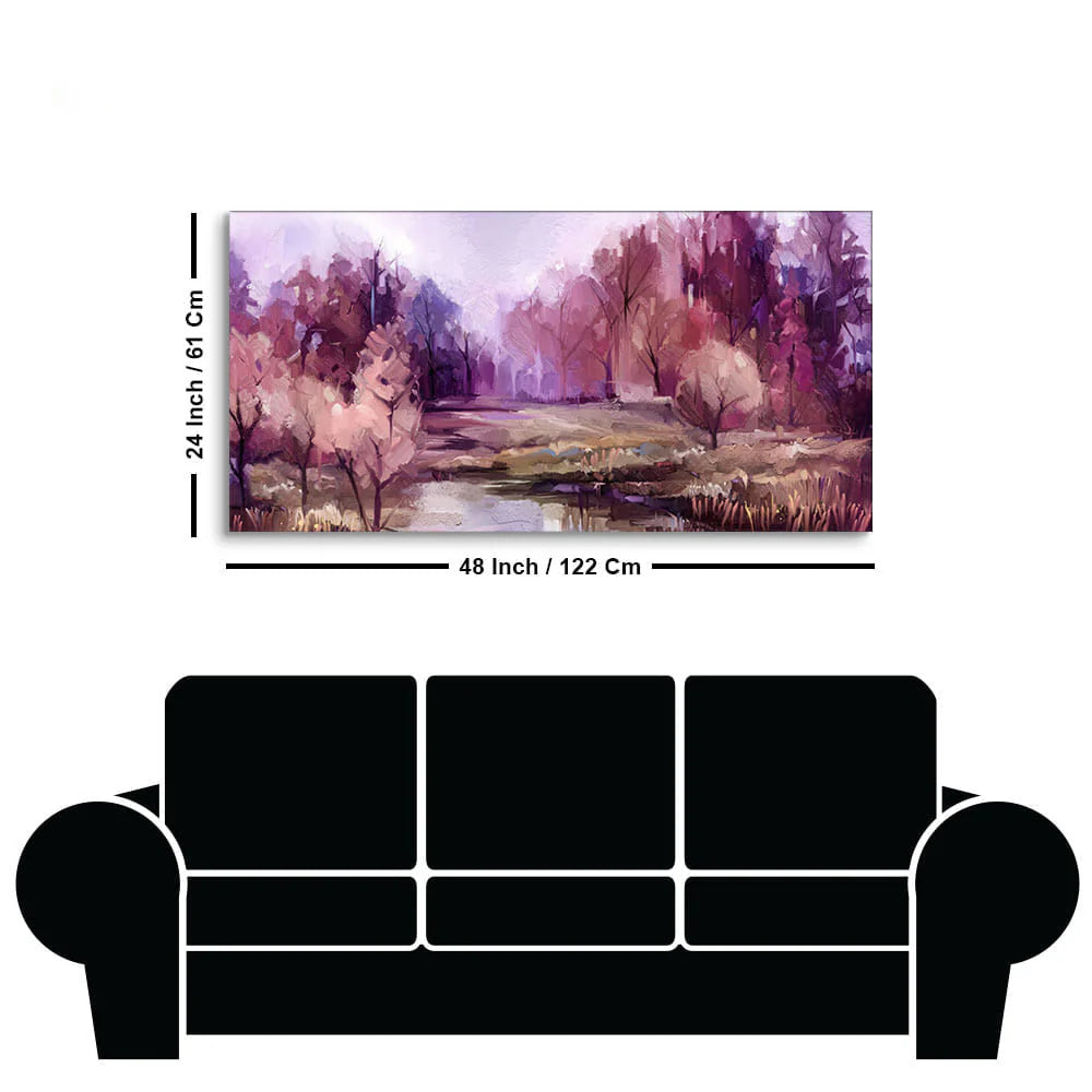 Fall Season Nature View Canvas Wall Painting DECORMANTRA