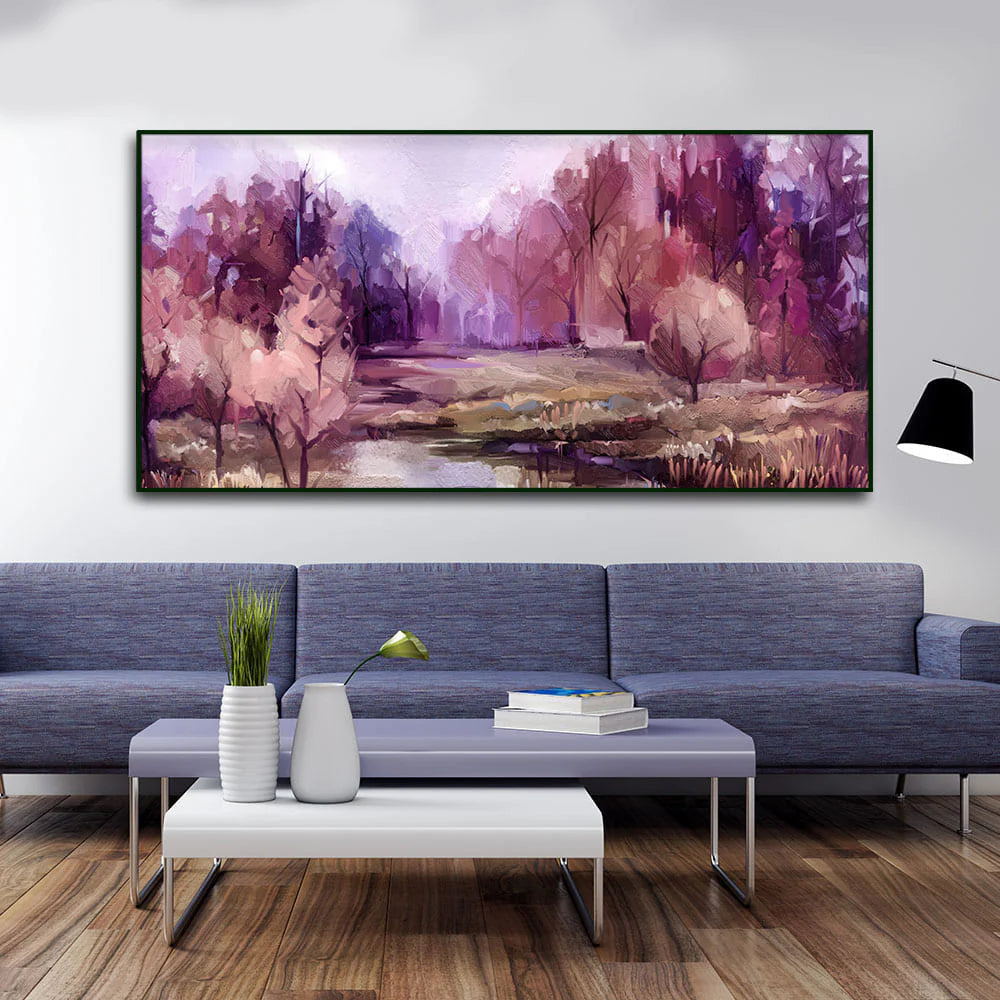 Fall Season Nature View Canvas Wall Painting DECORMANTRA