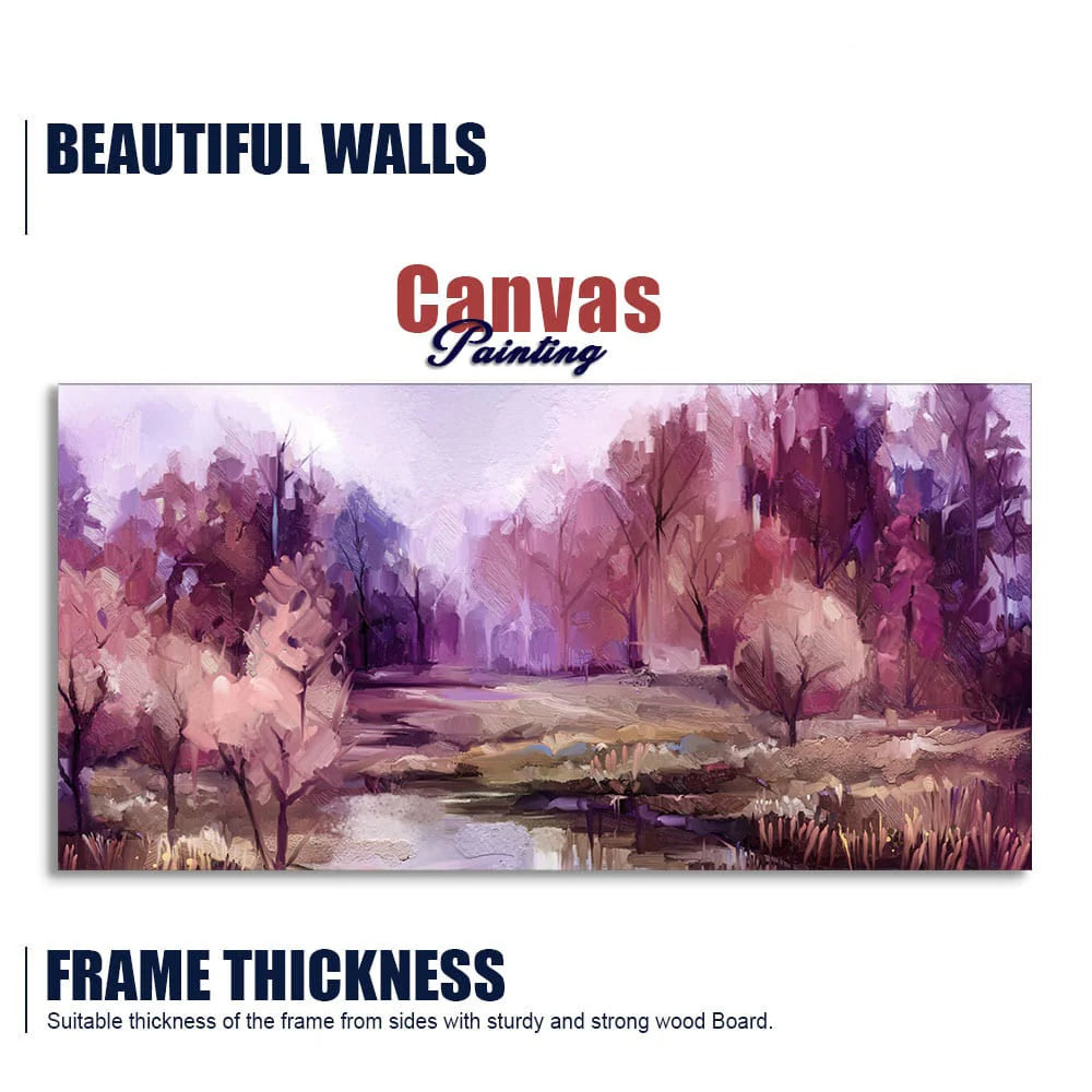Fall Season Nature View Canvas Wall Painting DECORMANTRA