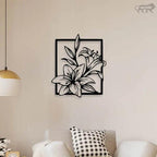 Flower Wall Clip Art Metal - Decor Mantra 