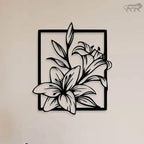 Flower Wall Clip Art Metal - Decor Mantra 