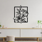 Flower Wall Clip Art Metal - Decor Mantra 