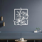 Flower Wall Clip Art Metal - Decor Mantra 