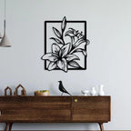 Flower Wall Clip Art Metal - Decor Mantra 